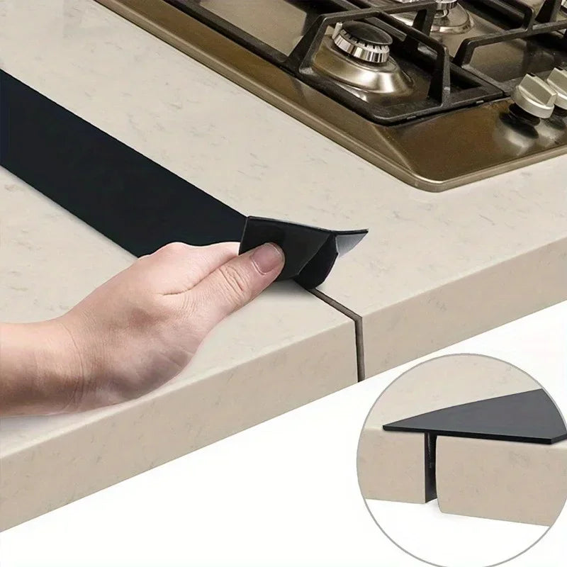 Silicone Stovetop Gap Strips – Clear Kitchen Counter Filler Kitchen Gap Filler Axl