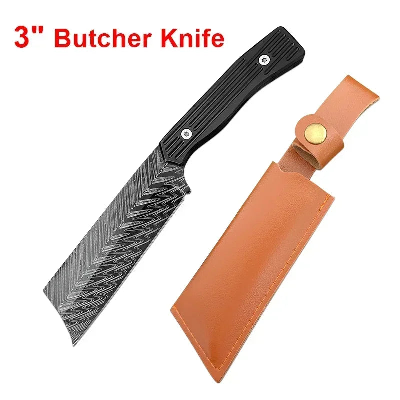 InLeung 9" Stainless Steel Boning Cleaver Chef's Knife Chef's Knife Axl knife with cover