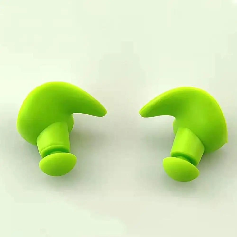 Silicone Swimming Earplugs – Waterproof Ear Plugs with Storage Box Swimming Earplugs Axl green-without case
