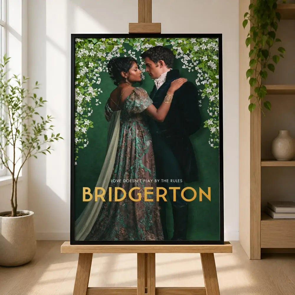 Bridgerton TV Poster – Self-Adhesive Waterproof Wall Art Decor Decorative Wall Poster Axl