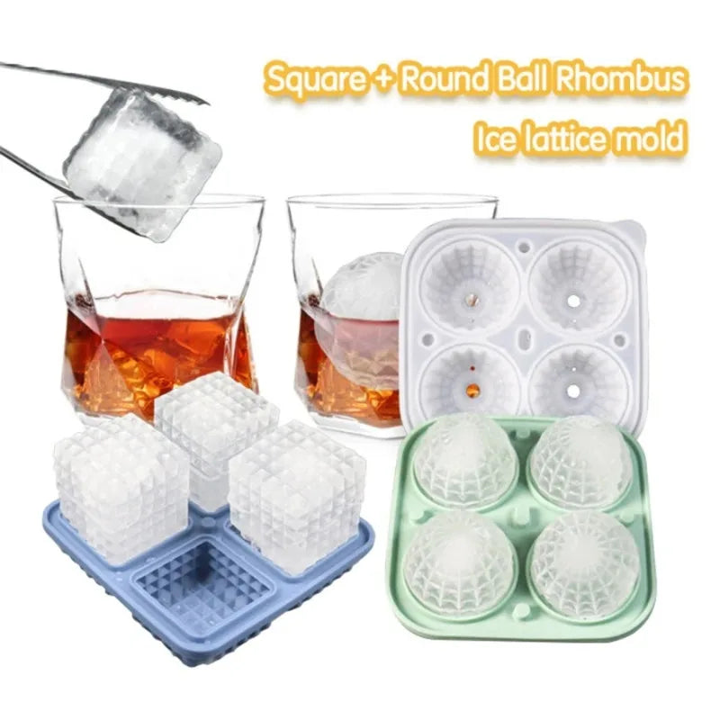Silicone Ice Ball Mold with Lid | Round Ice Cube Tray – KEMORELA Ice Ball Mold Axl