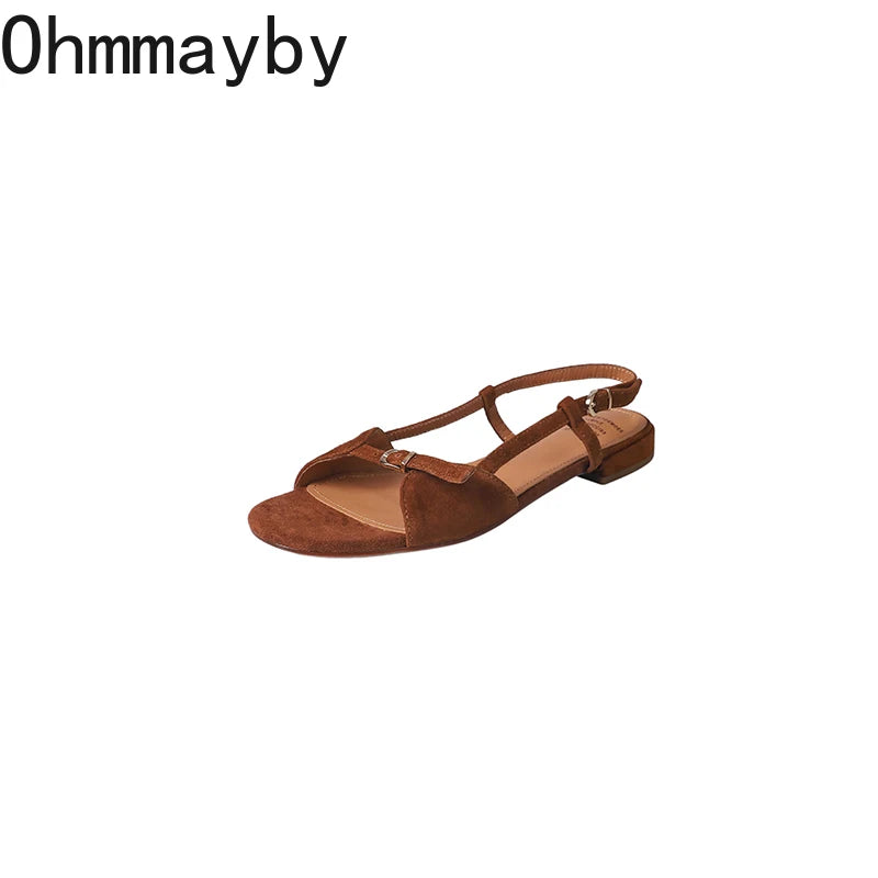 Women's Vintage Flat Sandals – Open Toe Beach & Casual Shoes Women's Flat Sandals Axl