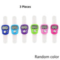 Mini Electronic Finger Tally Counter Ring – LCD Knitting Clicker Digital Tally Counter Axl 3pcs Random Color