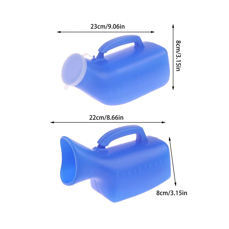 Portable Urinal Bottle 1000/1200ml – Plastic Pee Bottle with Lid Portable Urinal Bottle Axl