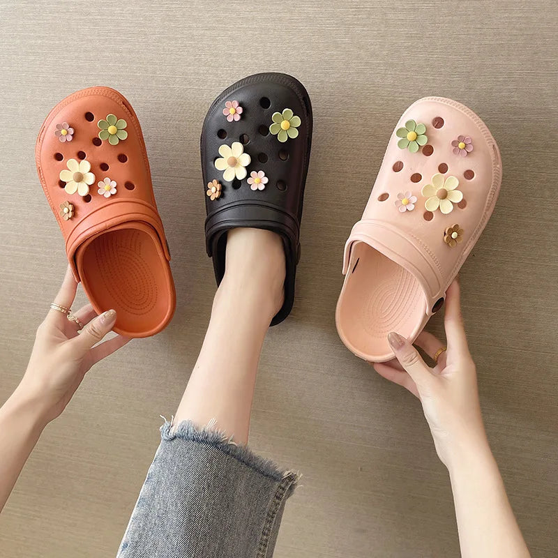 Women's Thick Sole EVA Waterproof Beach Slippers & Sandals Platform Slippers Axl