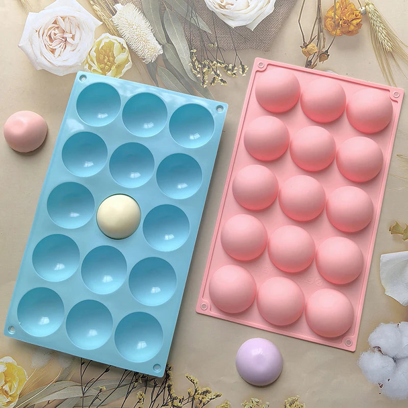 3D Half Sphere Silicone Mold for Mousse, Cake & Chocolate Silicone Baking Mold Axl