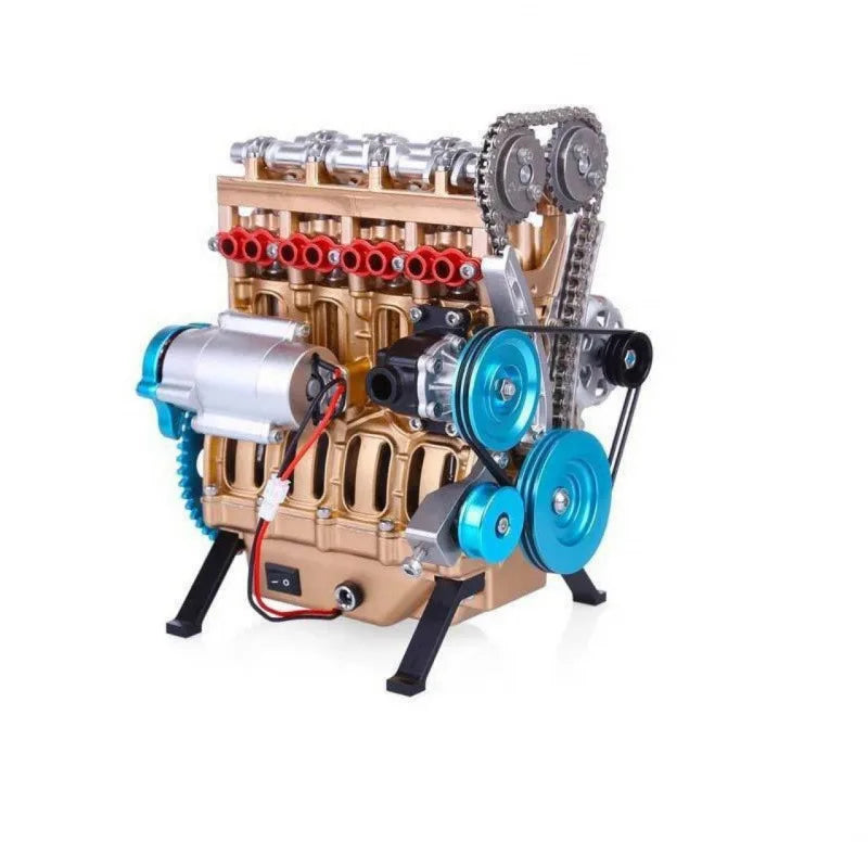 Engine Model Figurine – Resin Four-Cylinder Desktop Sculpture Resin Figurine Axl
