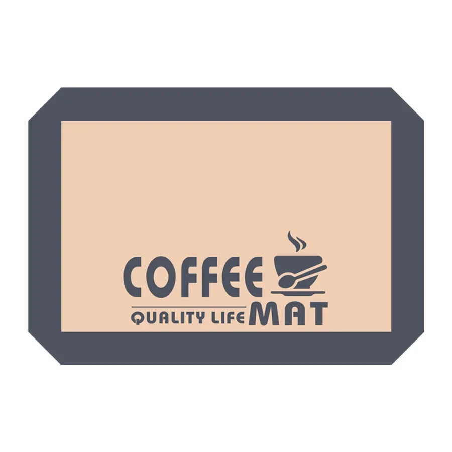 Silicone Coffee Mat – Bar Mat for Countertops & Coffee Makers Kitchen Counter Mat Axl Grey - 30x21cm