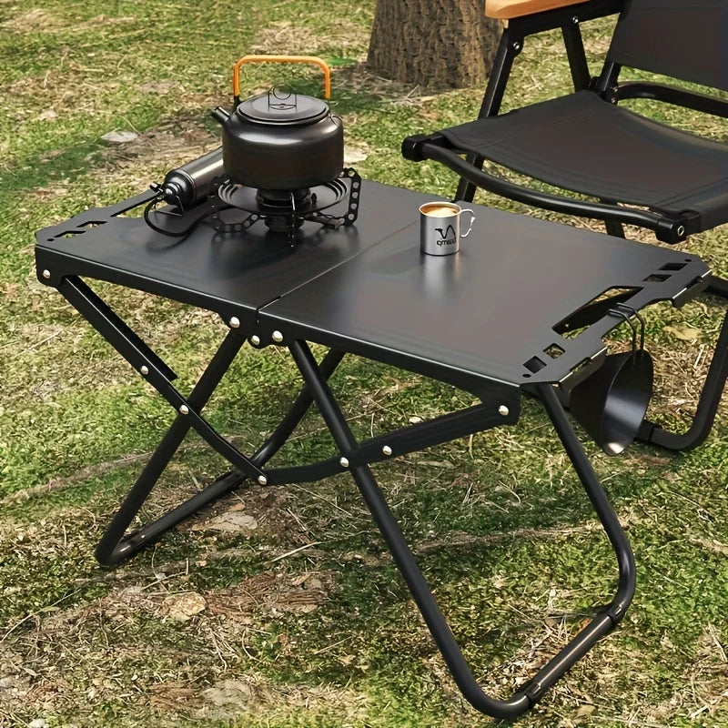 Lightweight Folding Camping Table | Tripod Base & Carry Handle Folding Camping Table Axl black