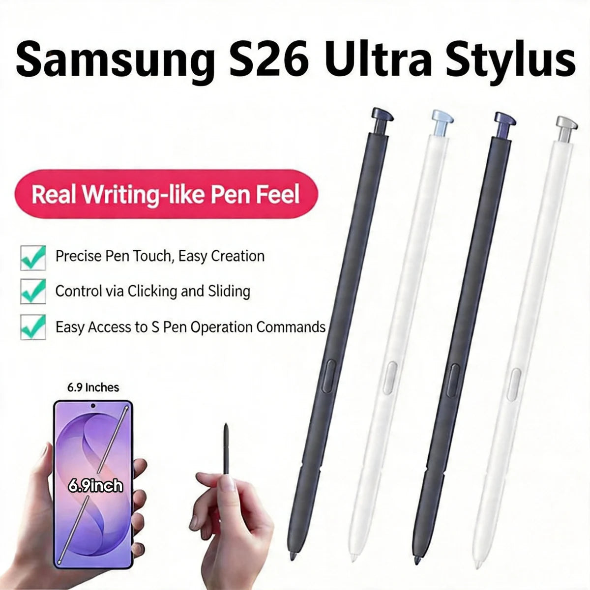 Samsung Galaxy S26 Ultra S Pen Replacement – EMR Stylus | GUUGEI EMR Stylus Pen Axl