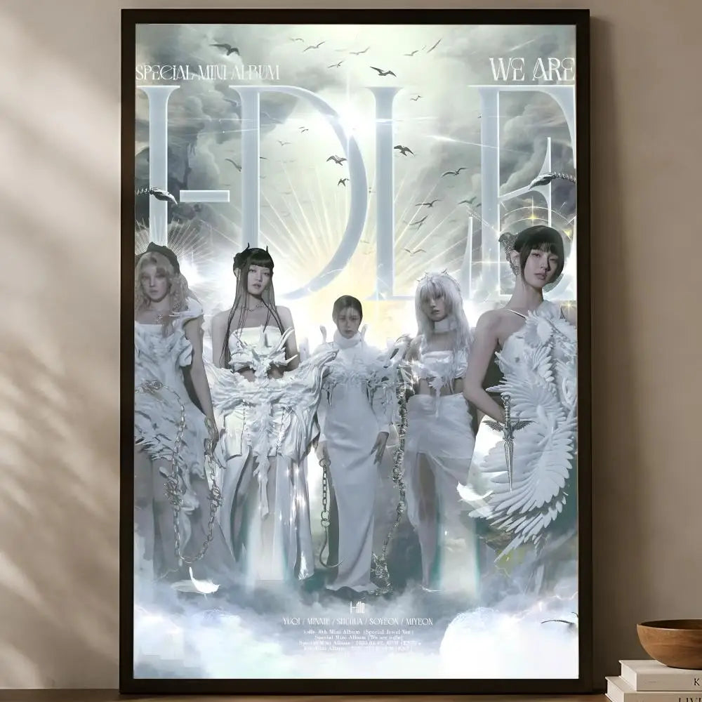 (G)I-DLE Self-Stick HD Wall Art Poster – Waterproof K-Pop Decor Wall Art Poster Axl