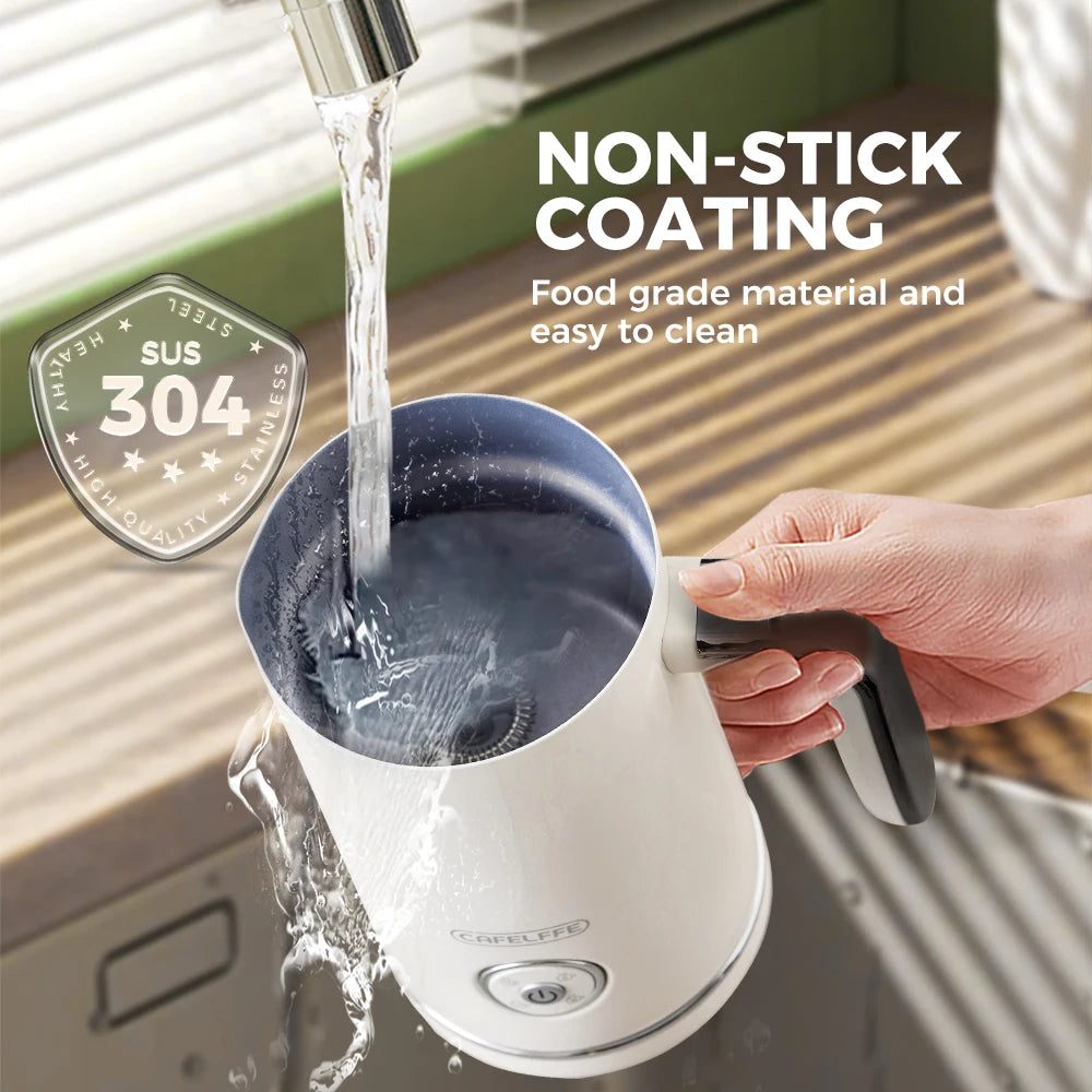 Cafelffe 4-in-1 Electric Milk Frother & Warmer | 240ml Electric Milk Frother Axl