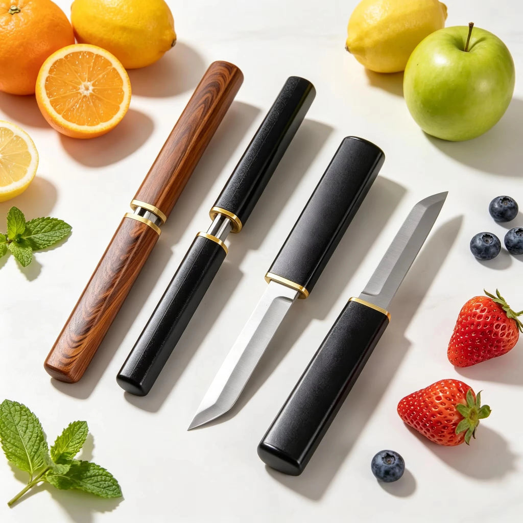2-in-1 Double Blade Kitchen Knife – Stainless Steel Cleaver Double Blade Knife Axl