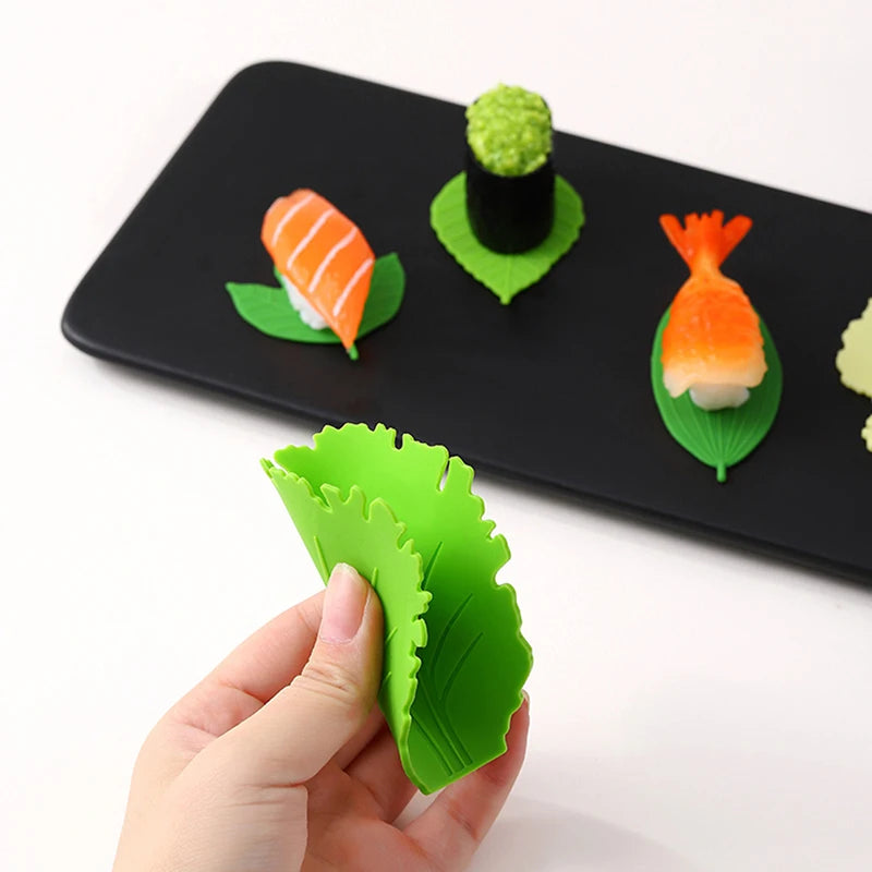 Silicone Leaf Bento Dividers – 5-Pc Lunch Box Separator Set Bento Box Dividers Axl