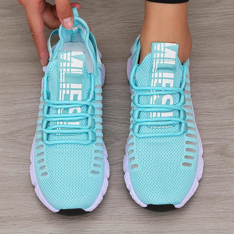 AZGB Women's Platform Sneakers – Breathable Mesh Walking Shoes Platform Sneakers Axl
