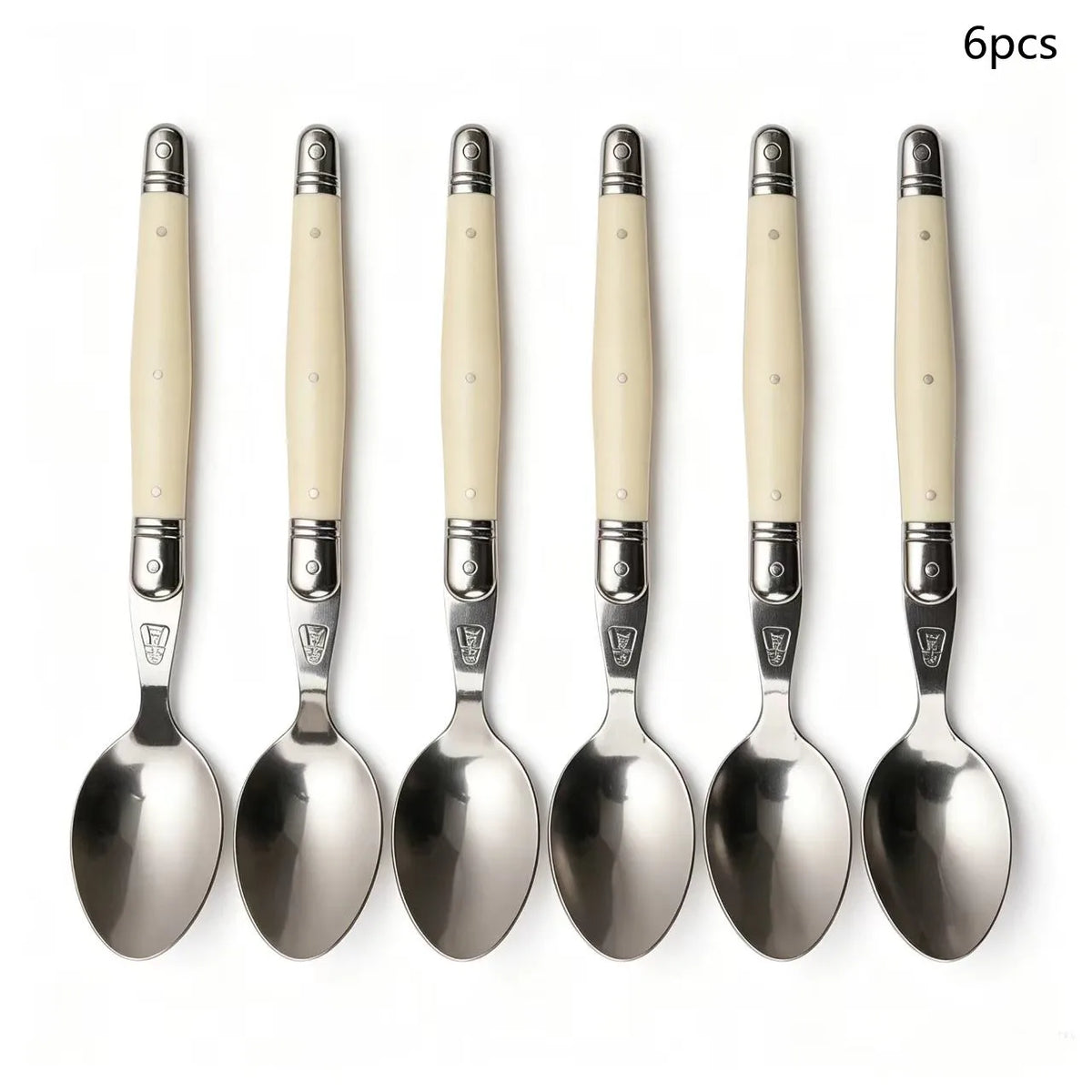 Laguiole Cutlery Set 4–24pc | Ivory Handle Stainless Steel Flatware Cutlery Set Axl 6pcs dinner spoon China Mainland