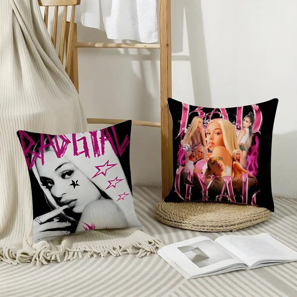 Breathable Linen Cushion Cover with Hidden Zipper | Animal Print Cushion Cover Axl