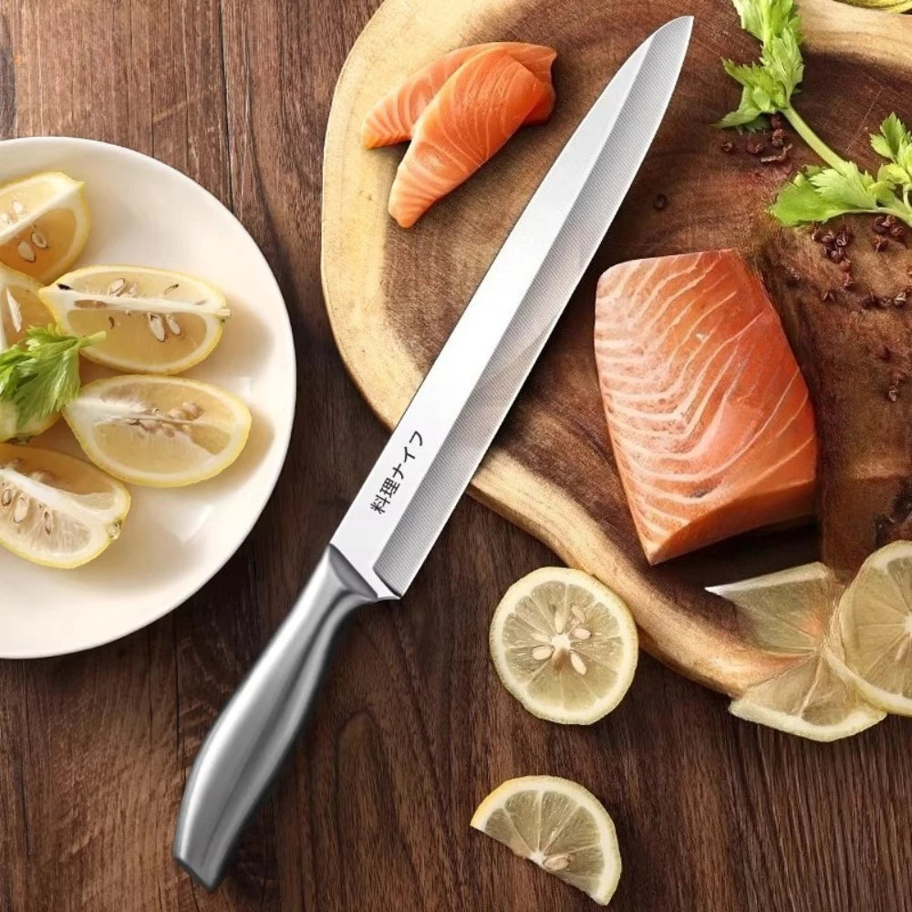 PLYS Japanese Sashimi Knife – Sharp Stainless Steel Slicer Sashimi Knife Axl 1pc