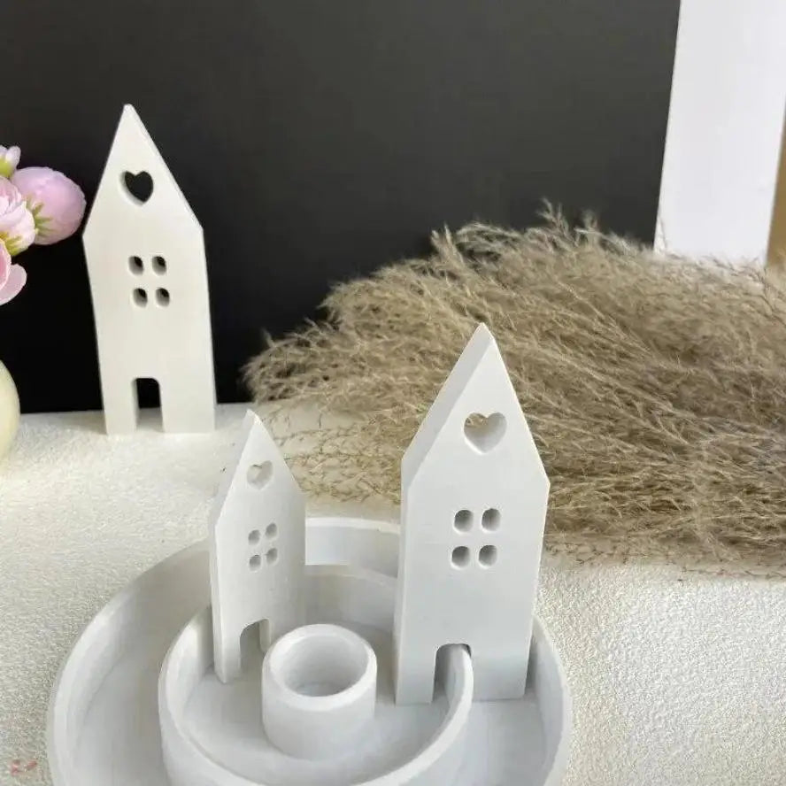 Mini House Silicone Mold – DIY Resin, Concrete & Candle Casting Silicone Casting Mold Axl