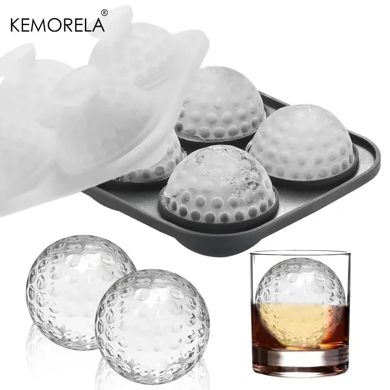 Silicone Ice Ball Mold with Lid | Round Ice Cube Tray – KEMORELA Ice Ball Mold Axl