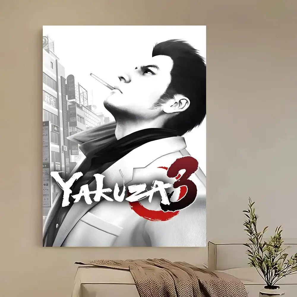 Yakuza Like a Dragon HD Game Poster – Self-Adhesive Waterproof Game Wall Poster Axl z6 40X50cmNoframe