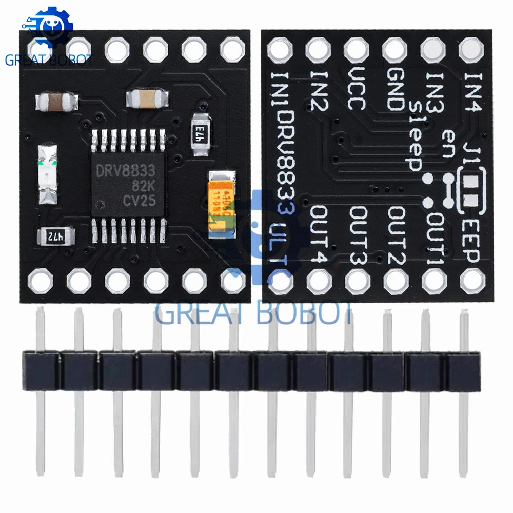 DRV8833 2-Channel DC Motor Driver Module – 1.5A, 3V–10V Motor Driver Module Axl