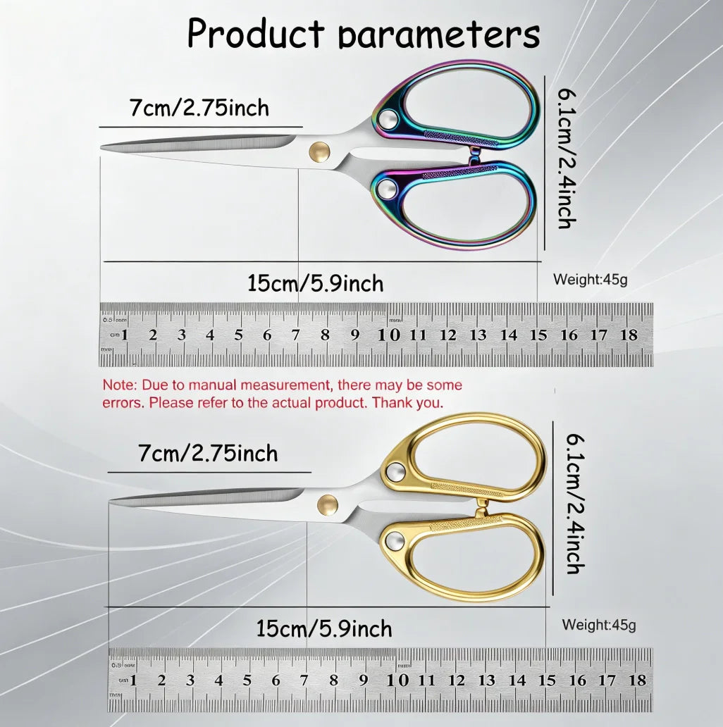 Premium Tailor & Embroidery Scissors – Stainless Steel 1 or 2 Pcs Tailor Scissors Axl