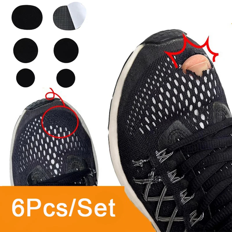 6-Pack Self-Adhesive Shoe Repair Patches – Black PU Leather Shoe Repair Patches Axl