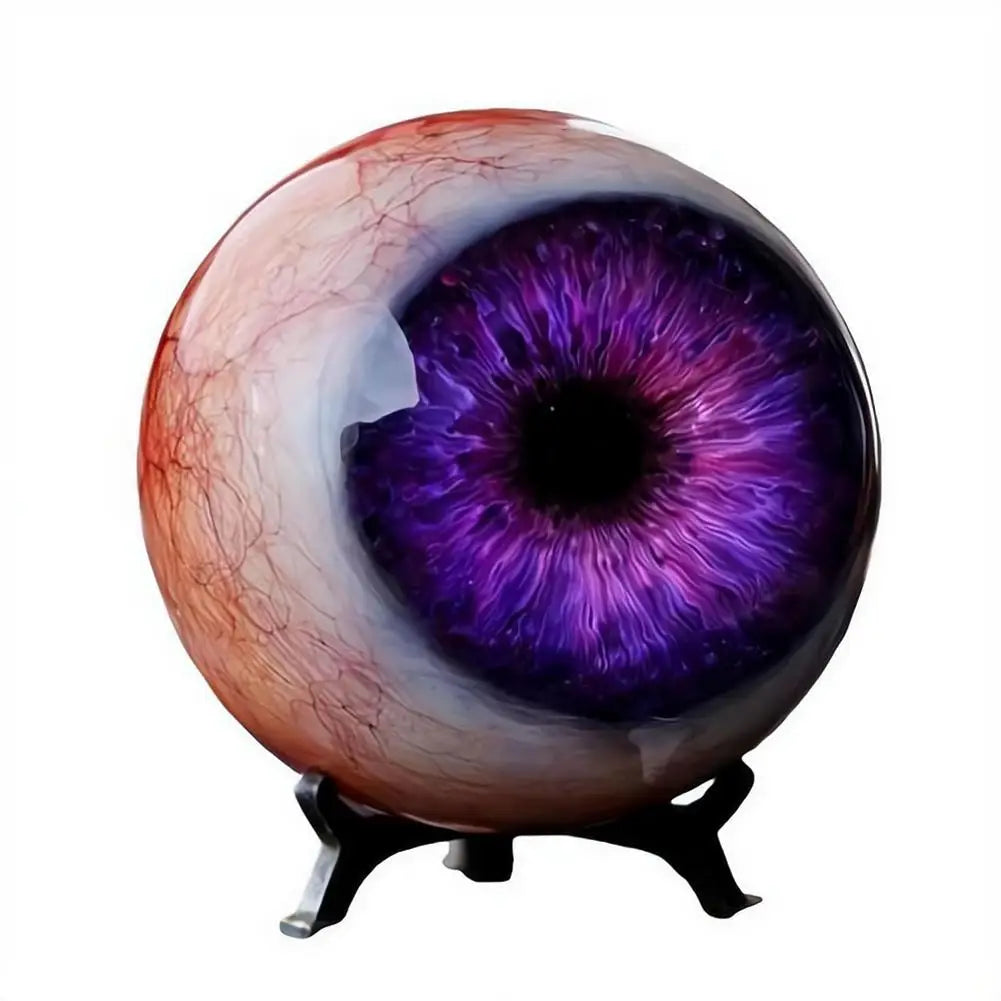 Realistic Resin Eyeball Ornament with Stand | Gothic Halloween Decor Halloween Ornament Axl