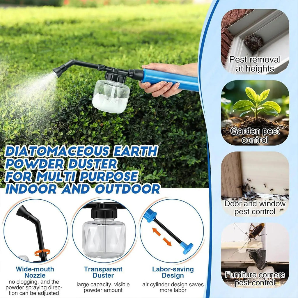 Garden Duster Powder Applicator – Portable Plant Sprayer Garden Powder Duster Axl