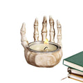Halloween Resin Skull Candle Holder – Gothic Table Decor Skull Candle Holder Axl A