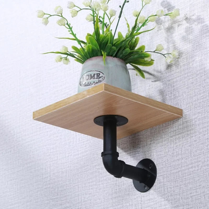 Industrial Iron Wall Bracket – Retro Pipe Shelf Support Wall Shelf Bracket Axl