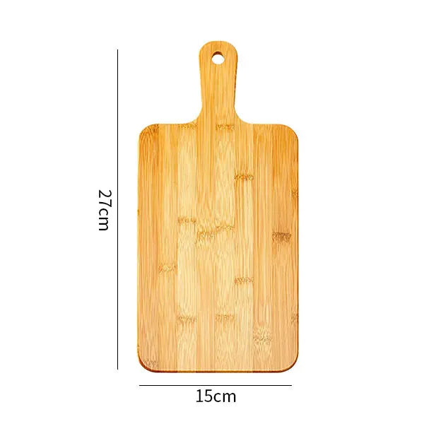 Bamboo Cutting Board with Handle – Large Wooden Serving Board Bamboo Cutting Board Axl S-27x15x1.4cm