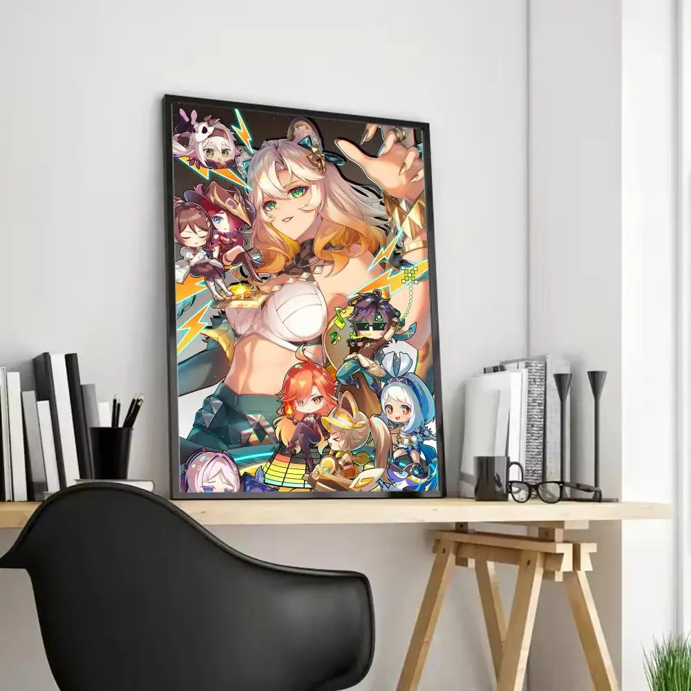 Xilonen Game Canvas Poster – Unframed Wall Art | Home Décor Canvas Wall Art Axl Black3 30X40cmFrameless