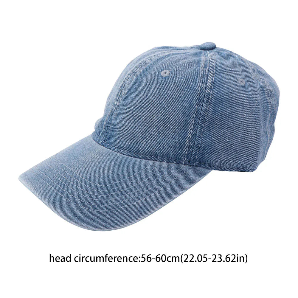 Adjustable Denim Baseball Cap | Korean Snapback Sun Hat Snapback Baseball Cap Axl