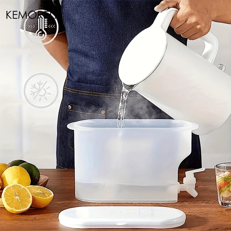 KEMORELA 3.5L Fridge Drink Dispenser with Faucet | Cold Beverage Beverage Dispenser Axl