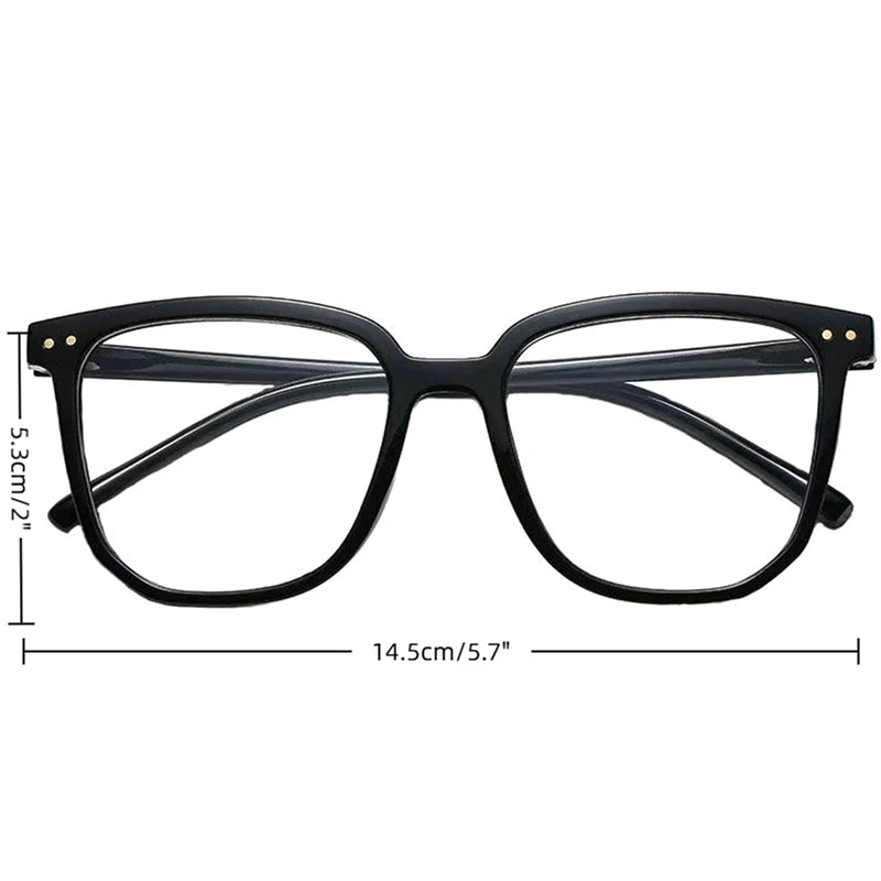 Square Frame Clear Fashion Glasses – Unisex Campus Eyewear Fashion Eyeglasses Axl