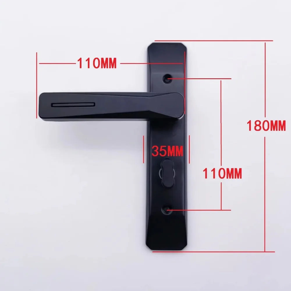 Keyless Bathroom Door Lock – Single Tongue Thickened Handle Door Handle Lock Axl