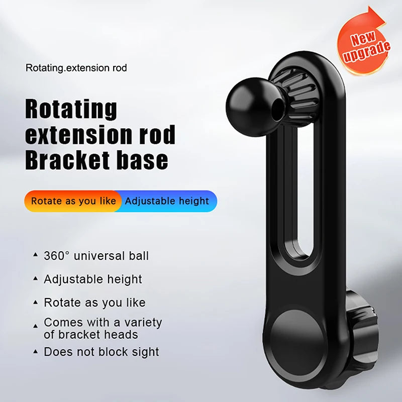 360° Rotating Car Phone Mount – 17mm Ball Head Pole Adapter Car Phone Mount Axl