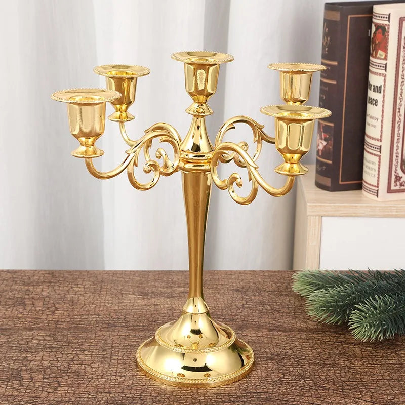 Modern Elegant Candlestick Holder – Vintage Luxury Home Decor Candlestick Holder Axl