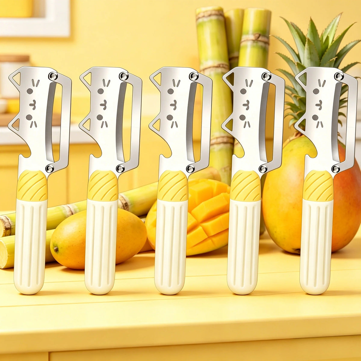 5-Piece Stainless Steel Vegetable Peeler Set – Kitchen Tool Vegetable Peeler Set Axl