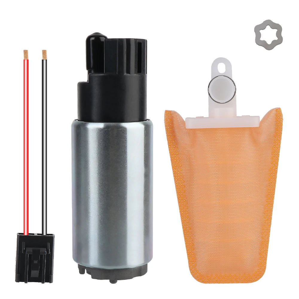 Universal 12V Electric Fuel Pump 125LPH – Multi-Brand Fit Electric Fuel Pump Axl Silver
