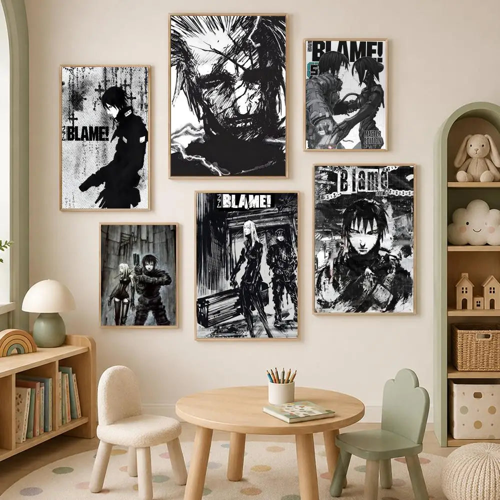 BLAME! Manga Self-Stick HD Wall Art Poster – Waterproof Decor Wall Art Poster Axl