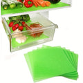 Reusable Breathable Refrigerator Drawer Liners – Produce Fresh Fridge Drawer Liners Axl green 5pcs