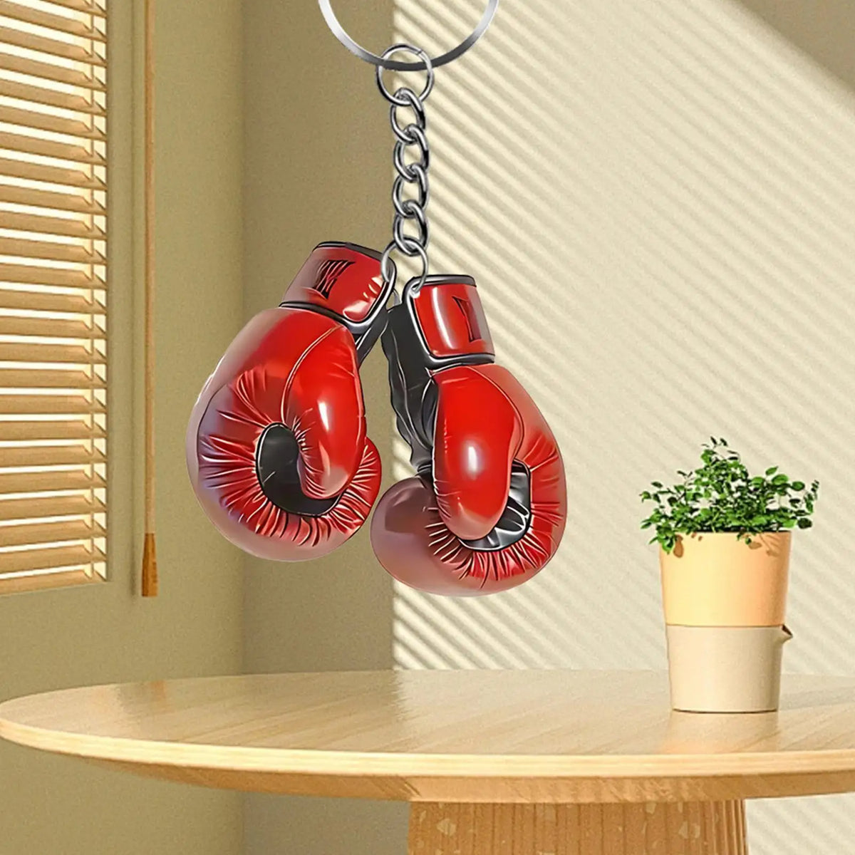 2D Acrylic Boxing Gloves Keychain | Bag Charm & Backpack Tag Acrylic Keychain Charm Axl