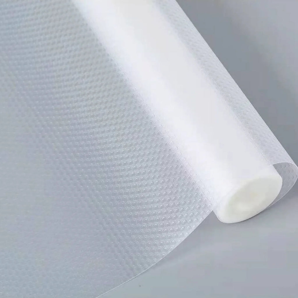 Non-Slip Waterproof EVA Drawer & Shelf Liner – Non-Adhesive Shelf & Drawer Liner Axl Transparent 30x150cm