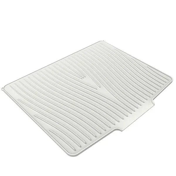 Extra Large Silicone Dish Drying Mat – Non-Slip Kitchen Pad Dish Drying Mat Axl White 60 x 48 cm