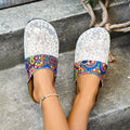 Women's Mesh Flat Slippers – Casual Street Style Summer Slides Women's Flat Slippers Axl 39 Beige