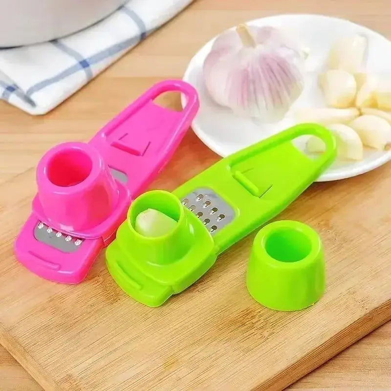Stainless Steel Garlic Press & Mincer | Manual Kitchen Tool Garlic Press Axl