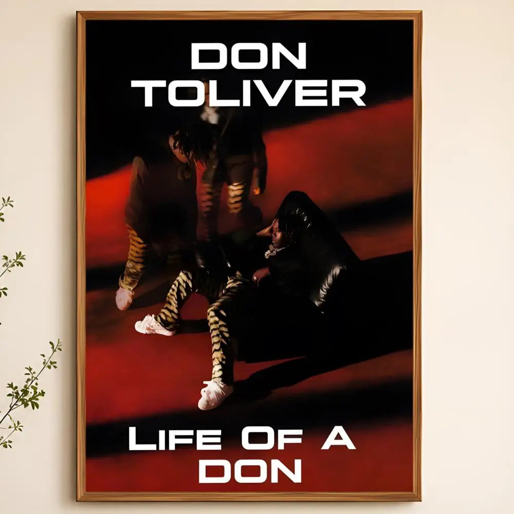 Don Toliver Waterproof PVC Wall Poster – Peel & Stick HD Art Wall Art Poster Axl White01 40X50cmNoframe